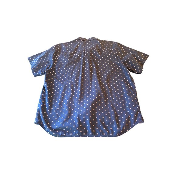 Tommy Bahama Mens Short Sleeve Dotted Blue Butto Up Casual Shirt Xl - Picture 6 of 6